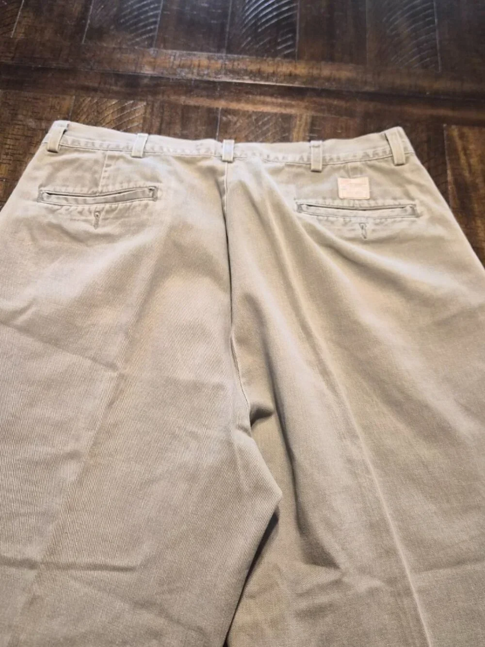 Vintage Polo Ralph Lauren Mens Chino Pants 34x30 Gray Made in USA No Button G769